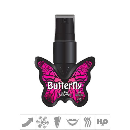 *Excitante Feminino Beijável Butterfly 20g (HC733) - Cereja
