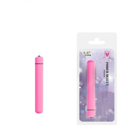 *Cápsula Vibratória Power Bullet 9,5cm VP (MV008) - Rosa