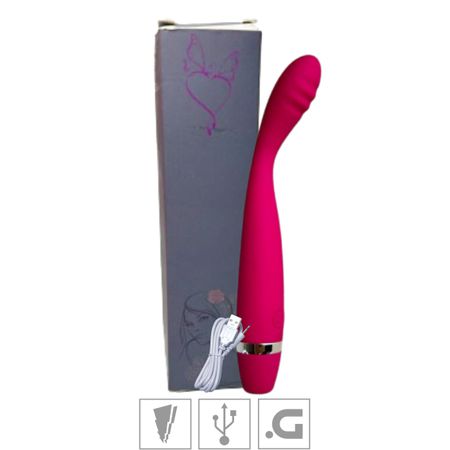 Vibrador Ponto G Recarregável (MVA1008) - Magenta