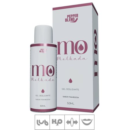 Lubrificante Beijável Mo Molhada Deslizante 50ml (PB542) - Framboesa