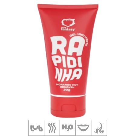 Lubrificante Beijável Rapidinha 30g (SF4031-ST947) - Morango Hot