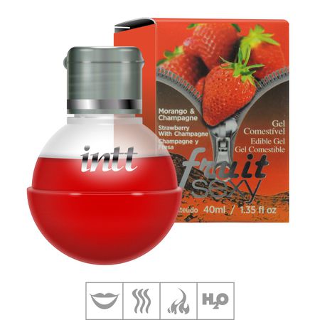 *Gel Comestível Hot Fruit Sexy 40ml (ST138) - Morango c/ Champagne