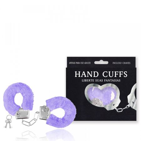 Algema em Metal Com Pelucia Hand Cuffs VP (AL001-ST192) - Lilás