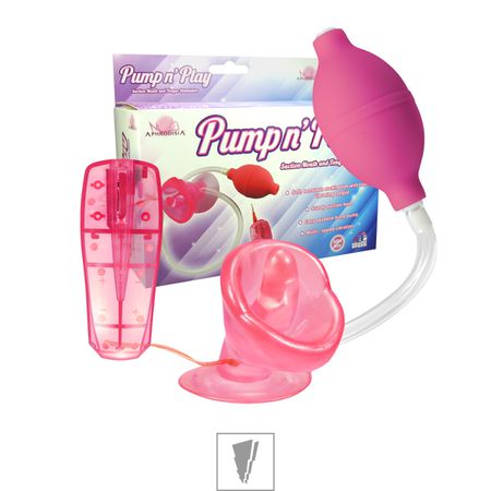 *Bomba Vaginal Pump n' Play Com Vibro VP (SU003-ST353) - Rosa