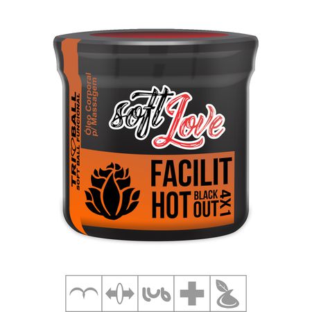 **Bolinha Funcional Tri Ball 3un (ST376) - Facilit Hot Blackout