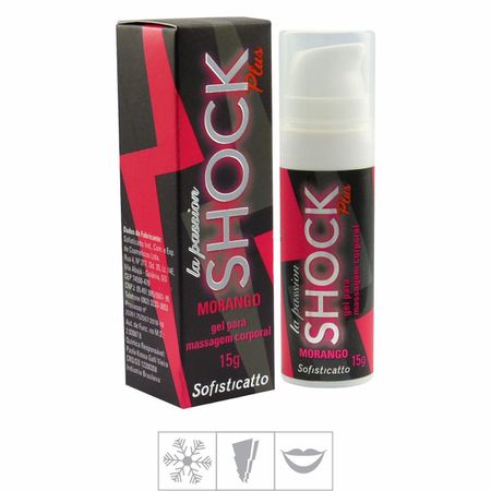 *Excitante Unissex La Passion Shock Plus 15g (ST506) - Morango