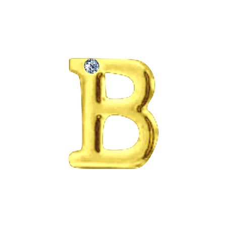 Letras Para Personalização de Plug Dourada (HA180D) - B
