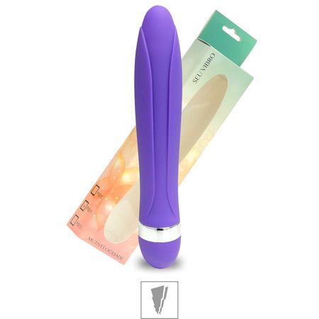 *Vibrador Personal Com Relevos Multivelocidade 15x10cm VP (PS010) - Roxo