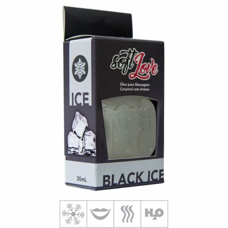 **Gel Comestível Soft Love Ice 30ml (ST117) - Black Ice