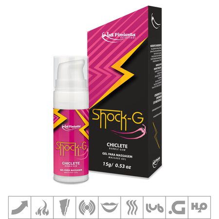 Excitante Unissex Shock-G 15g (ST174) - Chiclete