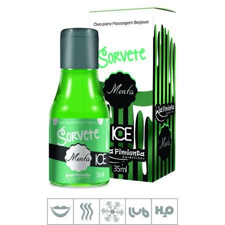 Gel Comestível Sorvete Ice 35ml (ST325) - Menta