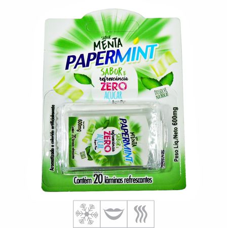 *PROMO - Lâmina Bucal Zero Açúcar Papermint Validade 04/23 (ST514) - Menta