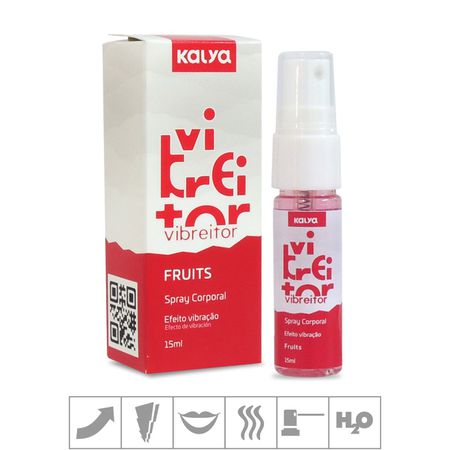 *PROMO - Excitante Unissex Beijável Vibreitor 15ml Validade 11/23 (ST663) - Fruits