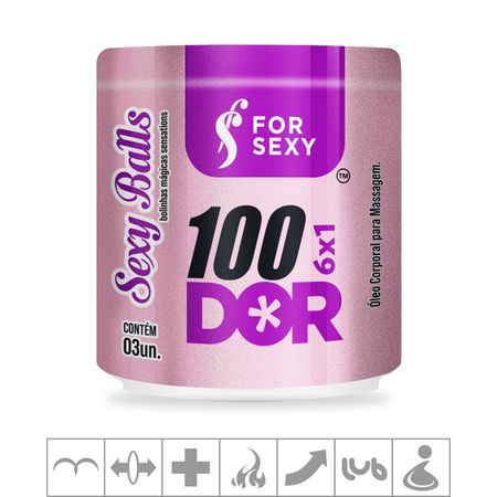 *Bolinha Funcional Sexy Balls 3un (ST733) - 100 Dor