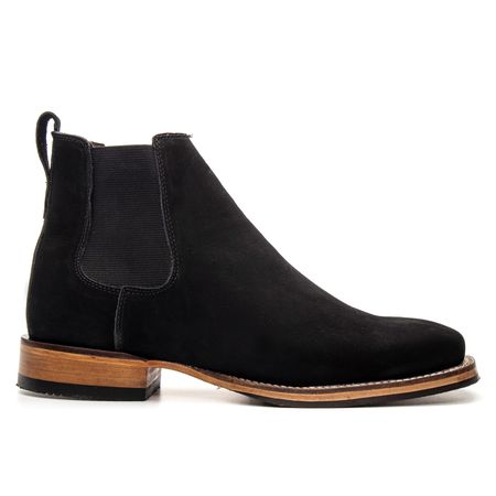 BOTA TEXANA COURO NOBUCK PRETO - COUROWEST