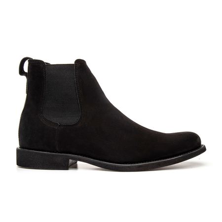 BOTA CHELSEA ANATÔMICA COURO NOBUCK PRETO - COUROWEST