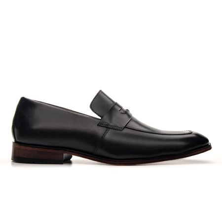 SAPATO LOAFER ITALIANO COURO NOBRE PRETO - COUROWEST