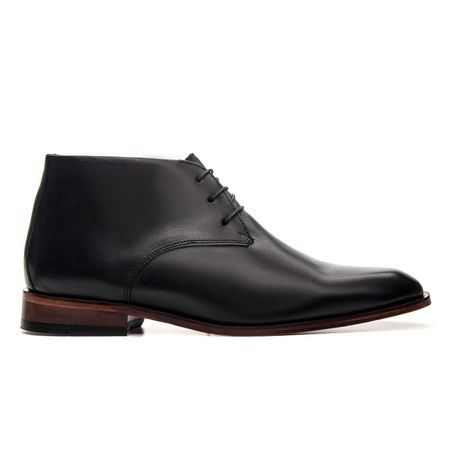 SAPATO SOCIAL CANO LONGO COURO NOBRE PRETO - COUROWEST