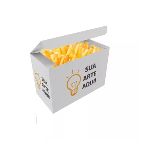 CAIXA PARA BATATA FRITA DELIVERY PERSONALIZADA - CaixaMix Embalagens