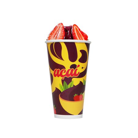 COPO DE PAPEL 360ML AÇAI - 25 UNIDADES - CaixaMix Embalagens