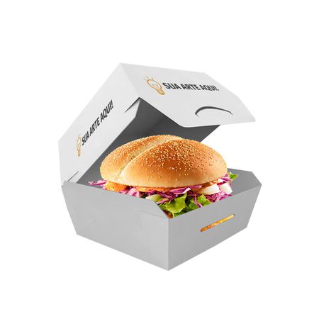 EMBALAGEM HAMBURGUER TRADICIONAL PERSONALIZADA - 5000 UNIDAD... - CaixaMix Embalagens