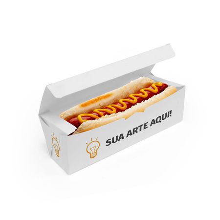 -CAIXA HOT DOG DELIVERY PERSONALIZADA - 1000 UNIDADES - CaixaMix Embalagens