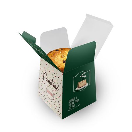 EMBALAGEM PANETONE FRUTAS - 10 UNIDADES - CaixaMix Embalagens