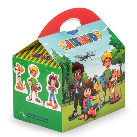 EMBALAGEM PARA KIT LANCHE INFANTIL CAIXAKIDS - 50 UNIDADES - CaixaMix Embalagens