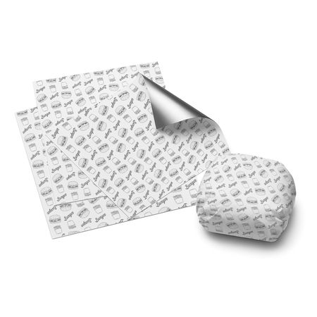 PAPEL ACOPLADO TÉRMICO PREMIUM BURGUER 30x38CM - 400 UNIDADES - CaixaMix Embalagens