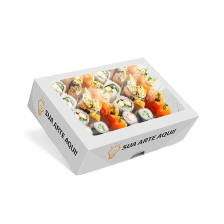 CAIXA MULTIUSO COM VISOR GRANDE PERSONALIZADA - 1000 UNIDADES - CaixaMix Embalagens