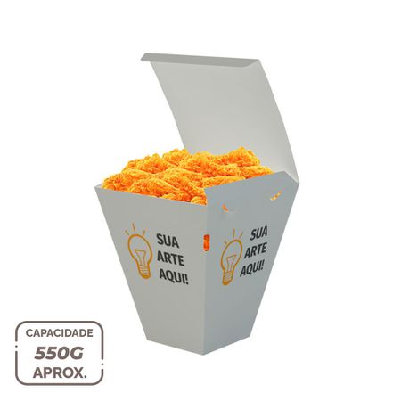 BOX FRANGO FRITO DELIVERY PERSONALIZADO - 50 UNIDADES - CaixaMix Embalagens