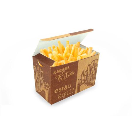 CAIXA PARA BATATA FRITA DELIVERY KRAFT GOURMET- 50 UNIDADES - CaixaMix Embalagens