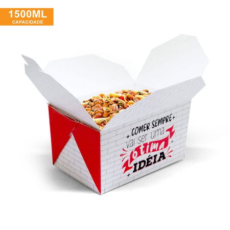 EMBALAGEM BOX ANTIVAZAMENTO 1500ML RED GOURMET - 50 UNIDADES - CaixaMix Embalagens