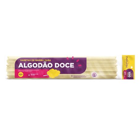 VARETA ALGODÃO DOCE 40CM - CaixaMix Embalagens