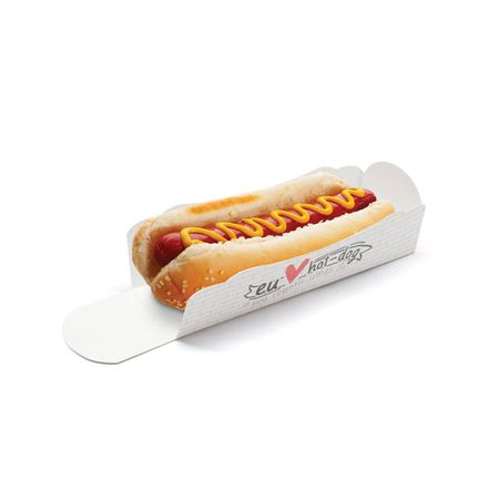 EMBALAGEM SUPORTE HOT DOG RED GOURMET - 50 UNIDADES - CaixaMix Embalagens