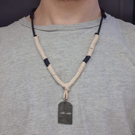 Colar Masculino Placa - Chérie Bijoux