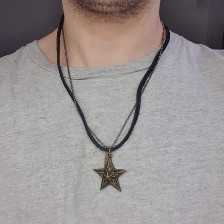 Colar Masculino Estrela - Chérie Bijoux