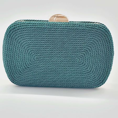 Bolsa Clutch Trançada Verde - Chérie Bijoux