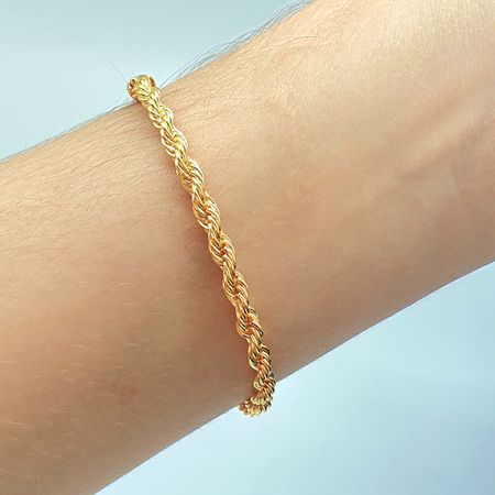 Pulseira Folheada A Ouro 18K Baiana - Chérie Bijoux