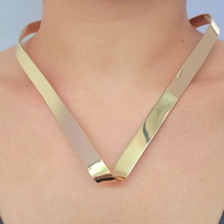 Colar Gargantilha Folheado a Ouro 18K Bella  - Chérie Bijoux