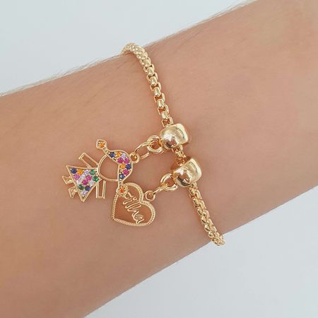 Pulseira Folheada A Ouro 18K Filha - Chérie Bijoux