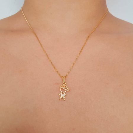 Colar Folheado a Ouro 18K Menino - Chérie Bijoux