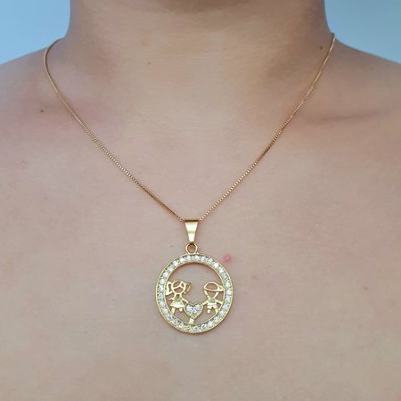 Colar Folheado a Ouro 18K Casalzinho - Chérie Bijoux