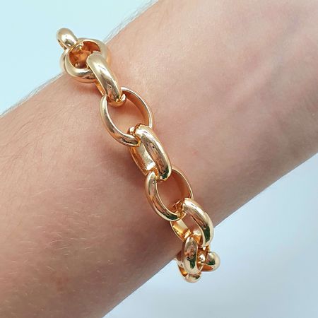 Pulseira Elos Folheada A Ouro 18K - Chérie Bijoux