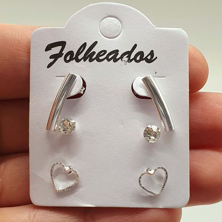 Kit De Brincos Folheados a Prata 925 Sortidos - Chérie Bijoux