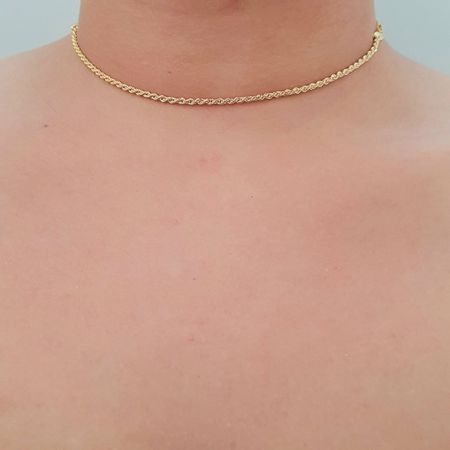 Colar Choker Folheado a Ouro 18K Baiana - Chérie Bijoux