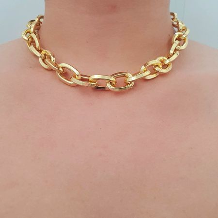 Colar Elos Folheado a Ouro 18K - Chérie Bijoux