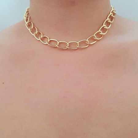 Colar Elos Folheado a Ouro 18K - Chérie Bijoux