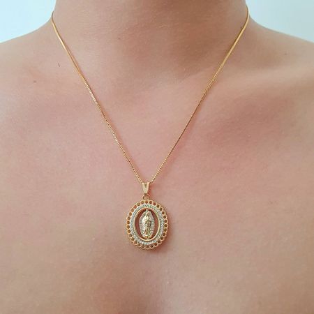 Colar Folheado a Ouro 18K Com Zircônia Cravejada A... - Chérie Bijoux