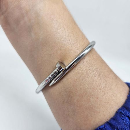 Bracelete Prata Prego - Chérie Bijoux
